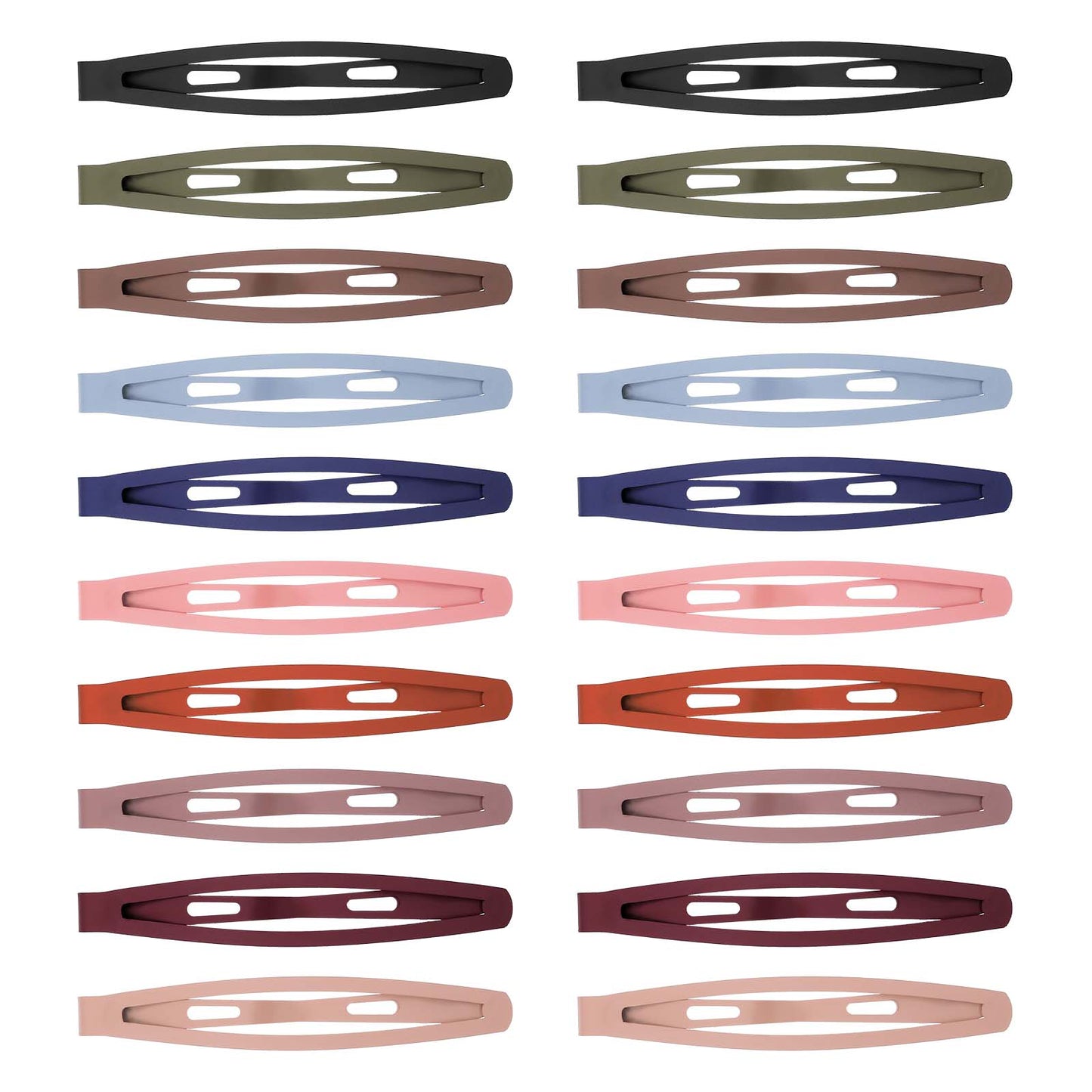 Giantree 20 Pcs Snap Hair Clips for Women, Metal Hair Barrettes Non-Slip 2.5"/2.8" Hair Snap Clips for Women Thick and Thin Fine Hair (10 colors)