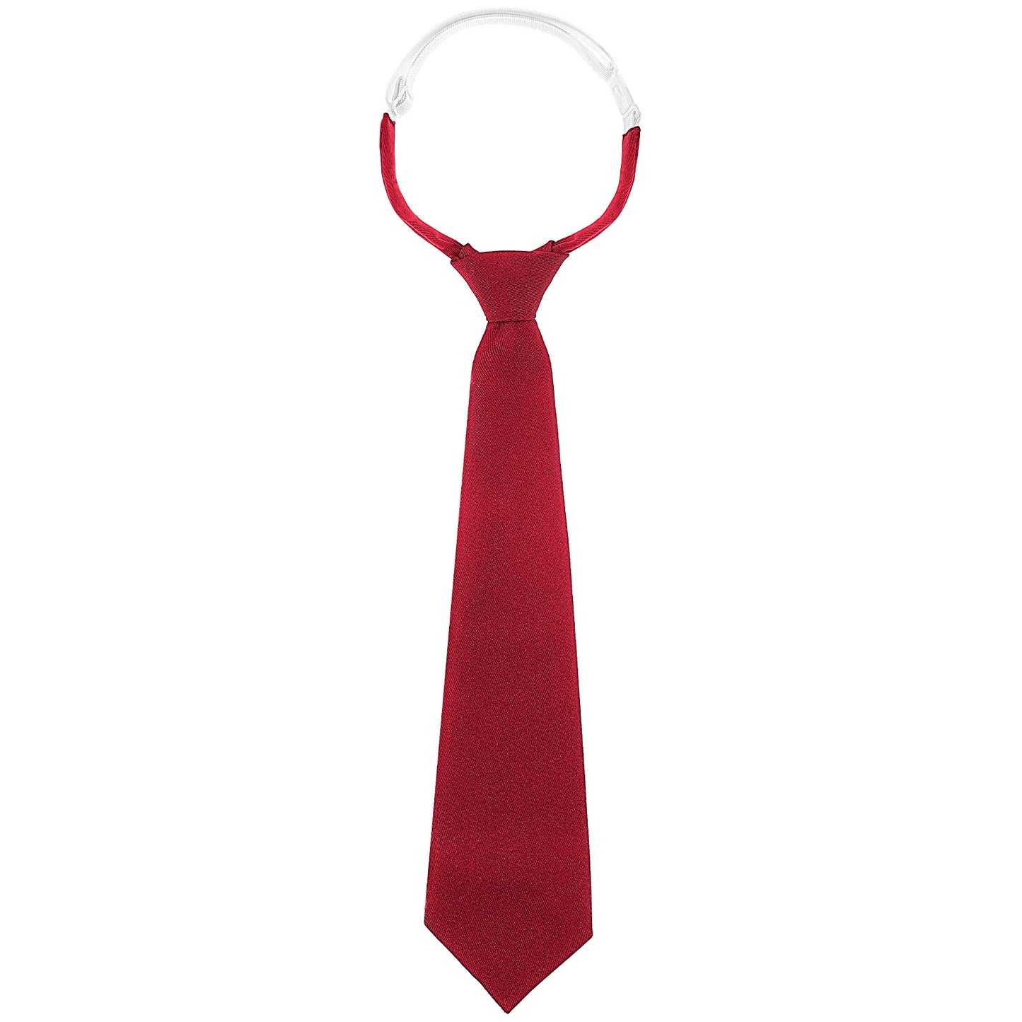MBAIYO Maroon Tie for Women, 13" Pre-tied Adjustable Women's Ties Skinny Necktie for Women School Uniforms Gradation Business Wedding Cosplay Necktie