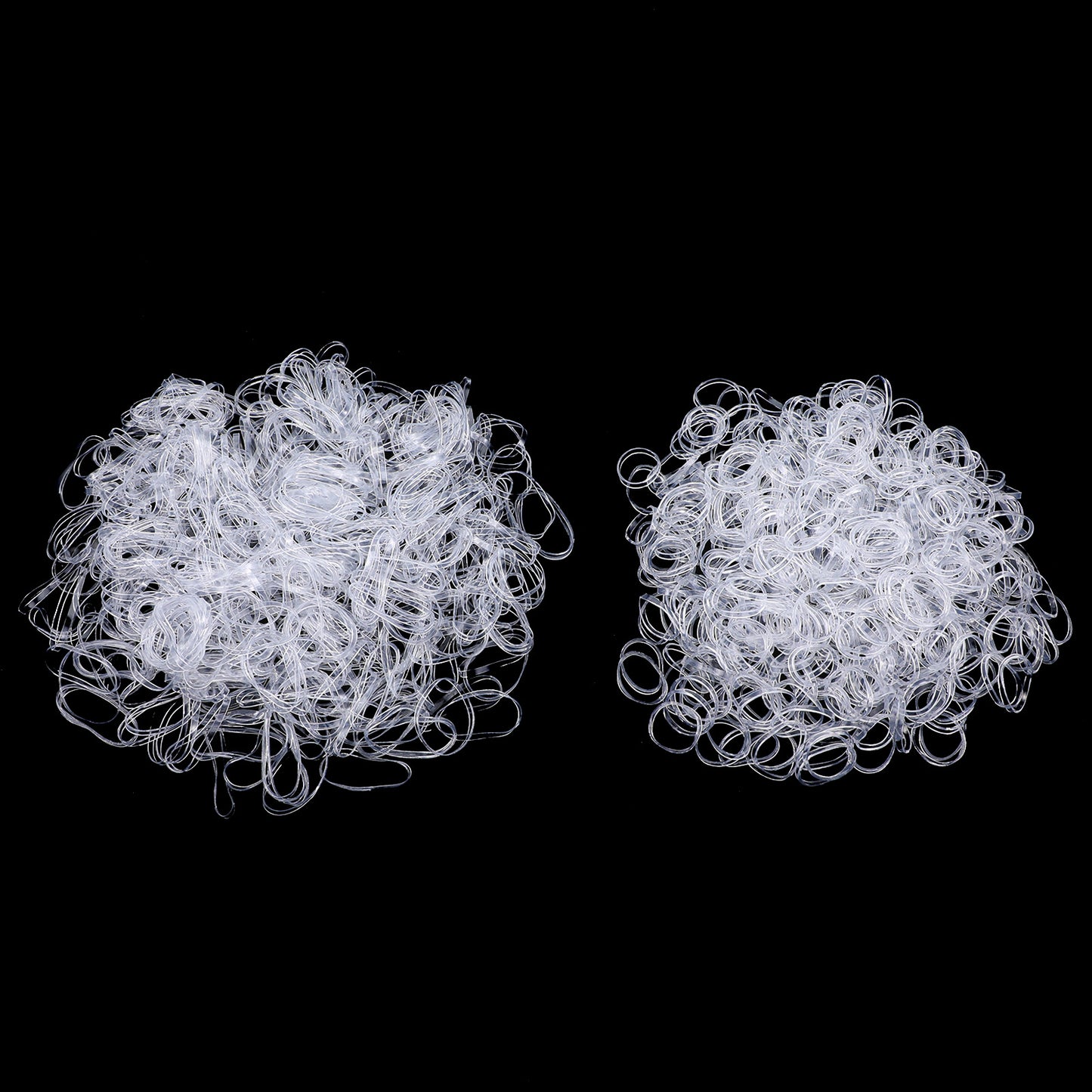 LIQWEI 1000 Pcs Mini Hair Rubber Bands, Clear Hairs Elastic Bands Soft Elastic Band Ponytail Elastics, Tiny Hair Ties for Braids, Wedding Hairstyles and More