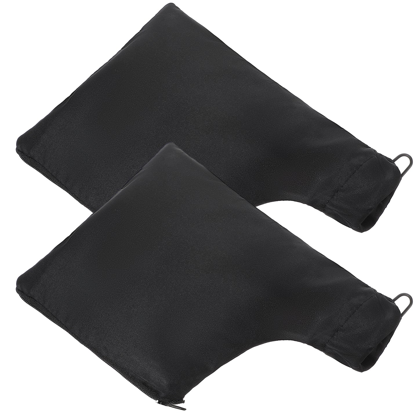 TIESOME 2 Pcs Table Saw Miter Saw Dust Bag, Black Dust Collection Bag for Miter Saw 255 Model with Zipper and Wired Adjustable Stand Dust Bag for Belt Sander Parts Diagonal Saw Miter Saw Accessories