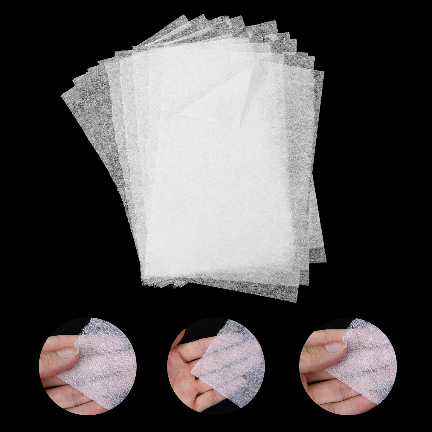 TIESOME 24 Sheets Stitch Witchery, 8 x 12 Inch Fusible Webbing Medium Weight Iron On Interfacing for Fabric Pants Applique DIY Crafts