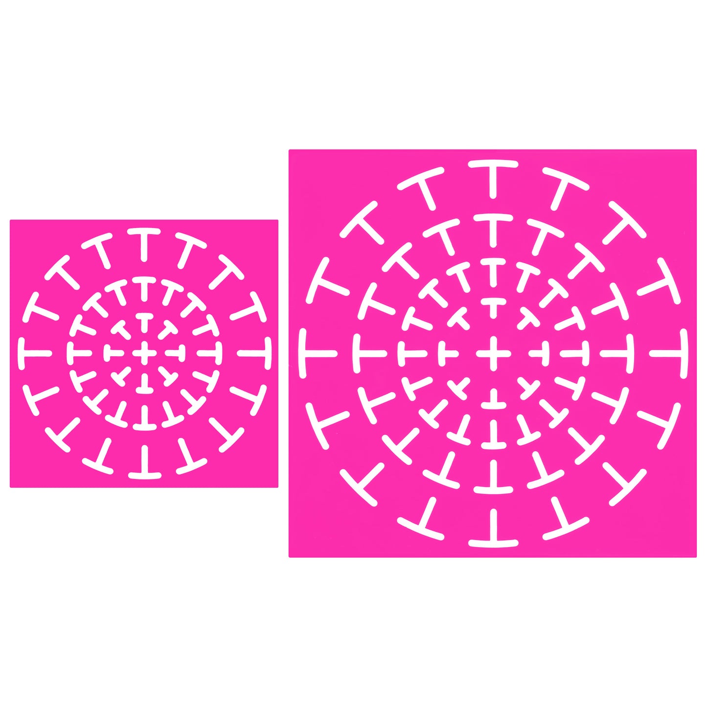JIEYAO 2 Pcs Mandala Stencils Set, Mandala Dot Painting Tool, 16 Segment Creative Mandala Template Reusable Painting Stencils for Rock Wood Canvas DIY Painting Art Projects(2)