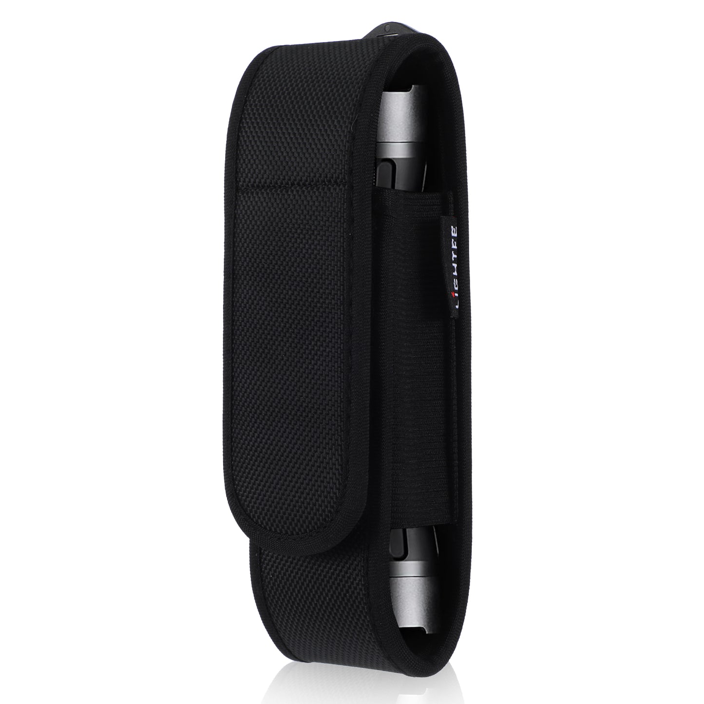 WJIAAA Flashlight Pouch,Flashlight Pouch Nylon Case Light Carry Case Tool for 12-13cm Camping Hiking Climbing Black