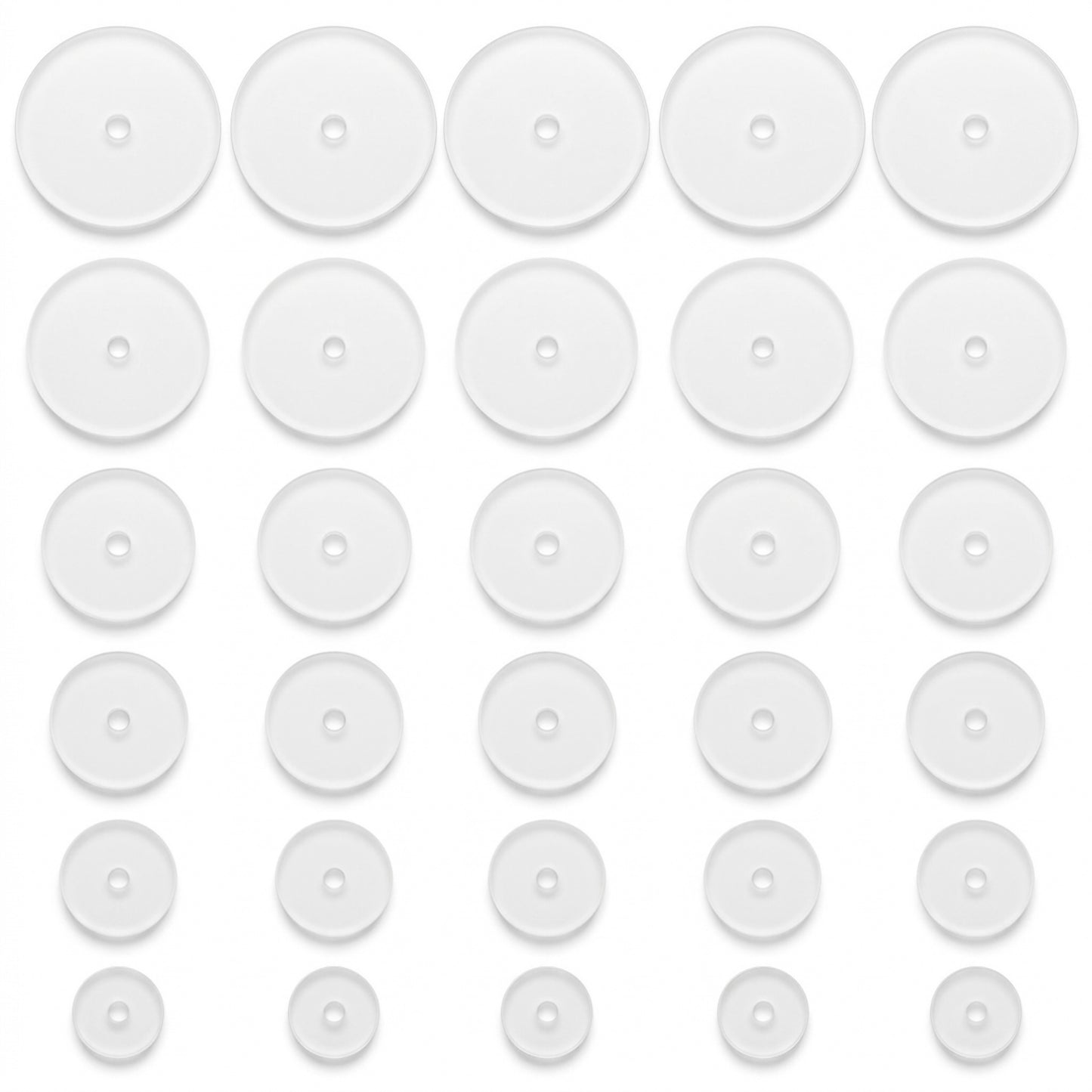 HJZHII 90Pcs Clear Piercing Disc for Piercing Bump, Silicone Earring Back Stoppers for Piercings Silicone Healing Non Pull Piercings Discs Disc Pad Stabilizer for Keloids Healing Pads 3/5/7/9/12/14mm