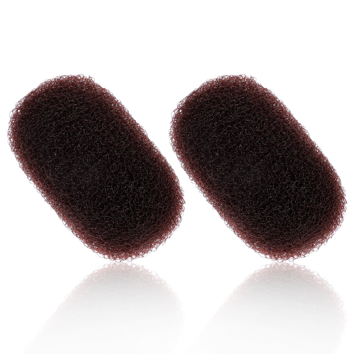 JIEYAO 2Pcs Bump It Up Volume Inserts Hair Combs, Fluffy Hair Maker Beehive Hair Style Tool Base Styling Clip Accessories for Women(Coffee)