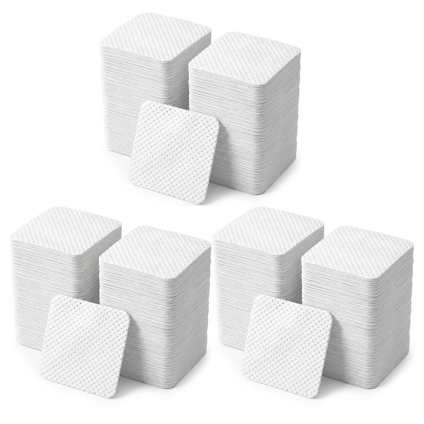 Amabro 1000 Pcs Lint Free Wipes for Nails, Nail Polish Remover Lint-Free Nail Wipe Pads UV Gel Absorbent Remover Clean Finish Gel Polish Soft Art Tool Cleaning Salon Essential Home Use(White)