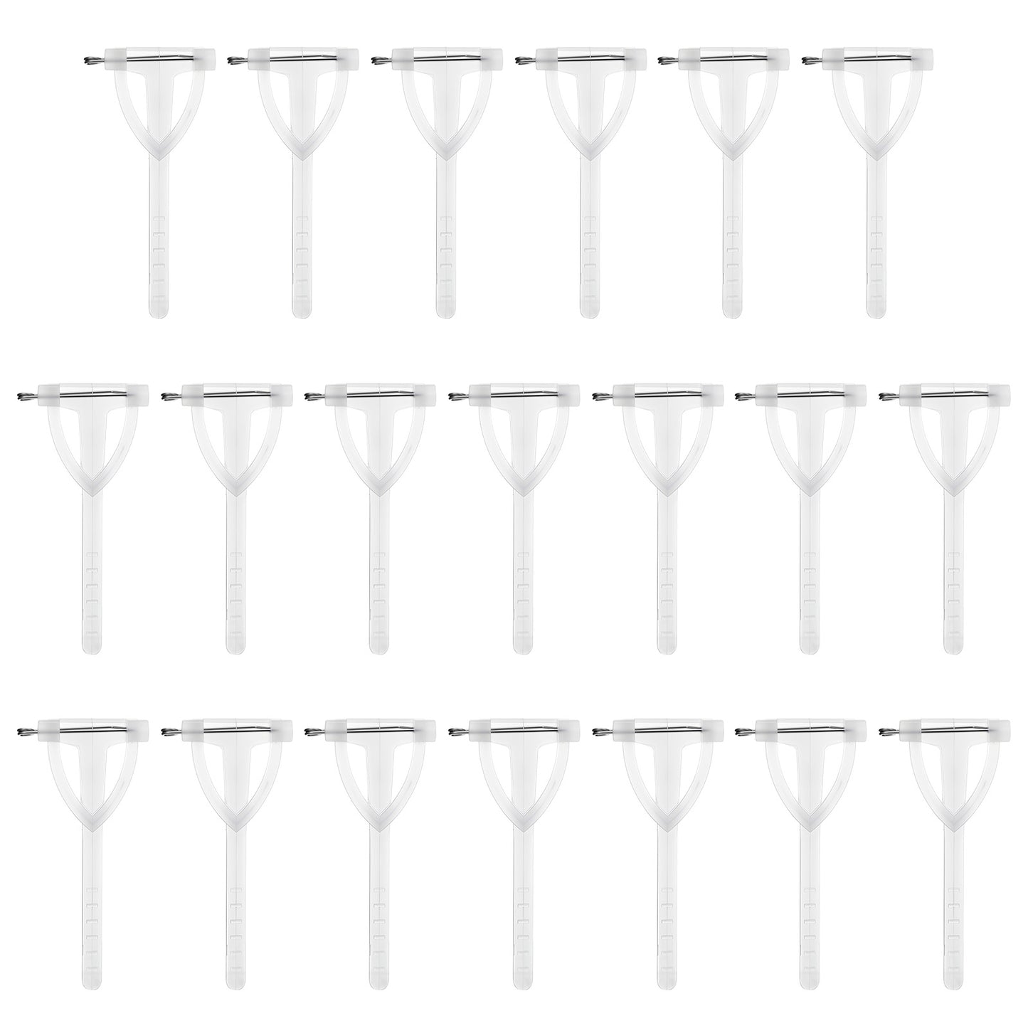 LIQWEI 20Pcs Boutonniere Safety Pins, Plastic Corsage Pins Safety Clips for Bride Groom, Tiny Boutonniere Brooch Supplies for Wedding Festivals Birthday Parties- Green(Transparent)