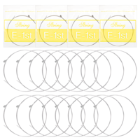 Yuanchu 20 Pcs Acoustic Guitar High E Strings, Light Tension Brass-Plated Steel, Bright Well-Balanced Tone High E 1st Replacement for Acoustic Guitar E-1st String