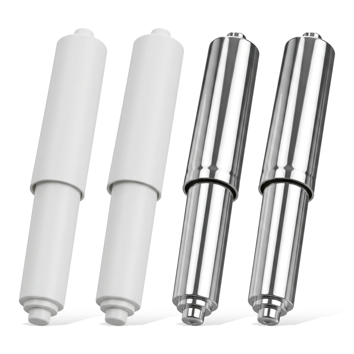 Jeffdad 4 Pcs Toilet Paper Roller Rod, Toilet Paper Holder Replacement Rod