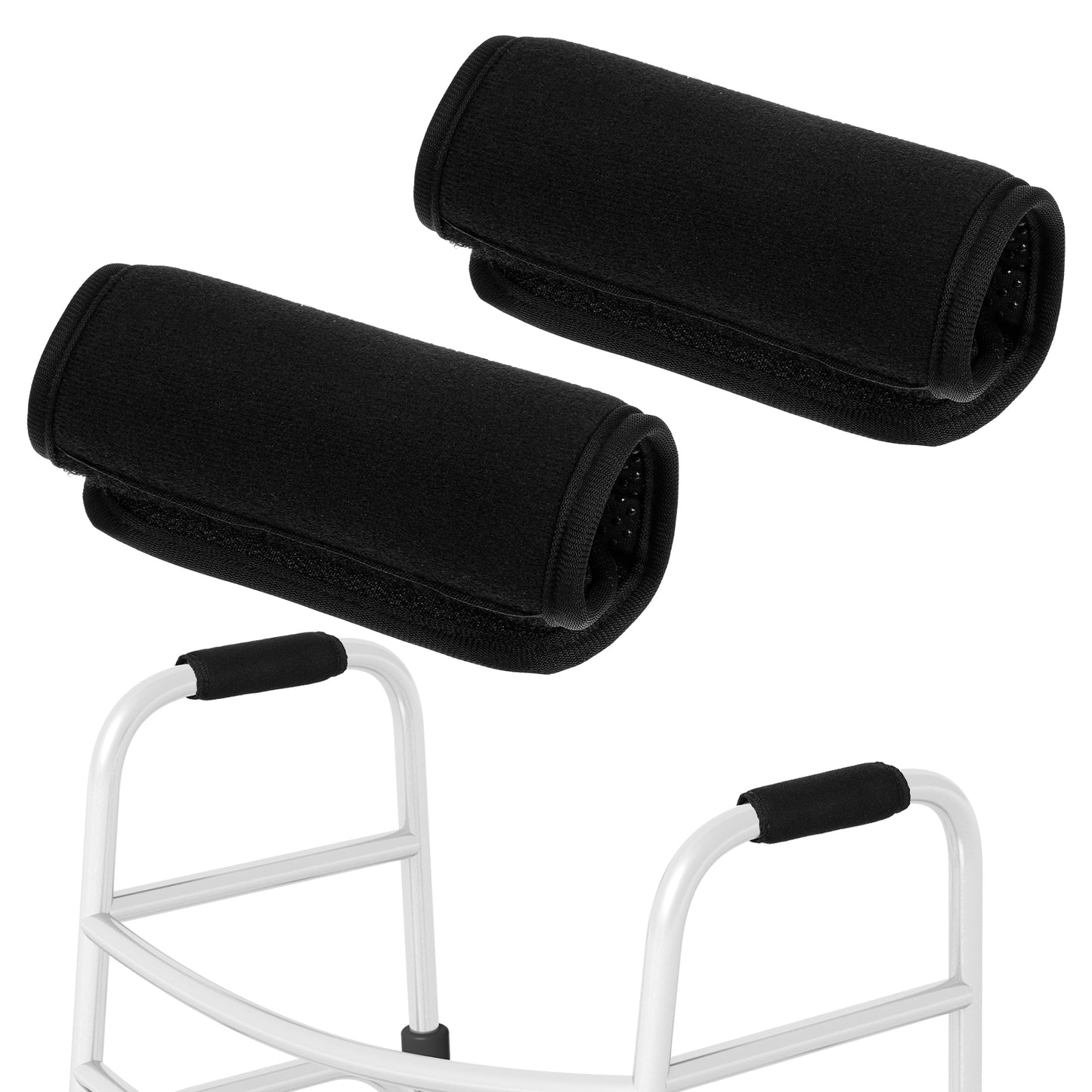 TIESOME 2 Pack Walker Handle Cushions, Rollator Handle Padded Hand Grip Covers with Non-Slip Design for Rollator Wheelchair Elderly Mobility Aid Accessories
