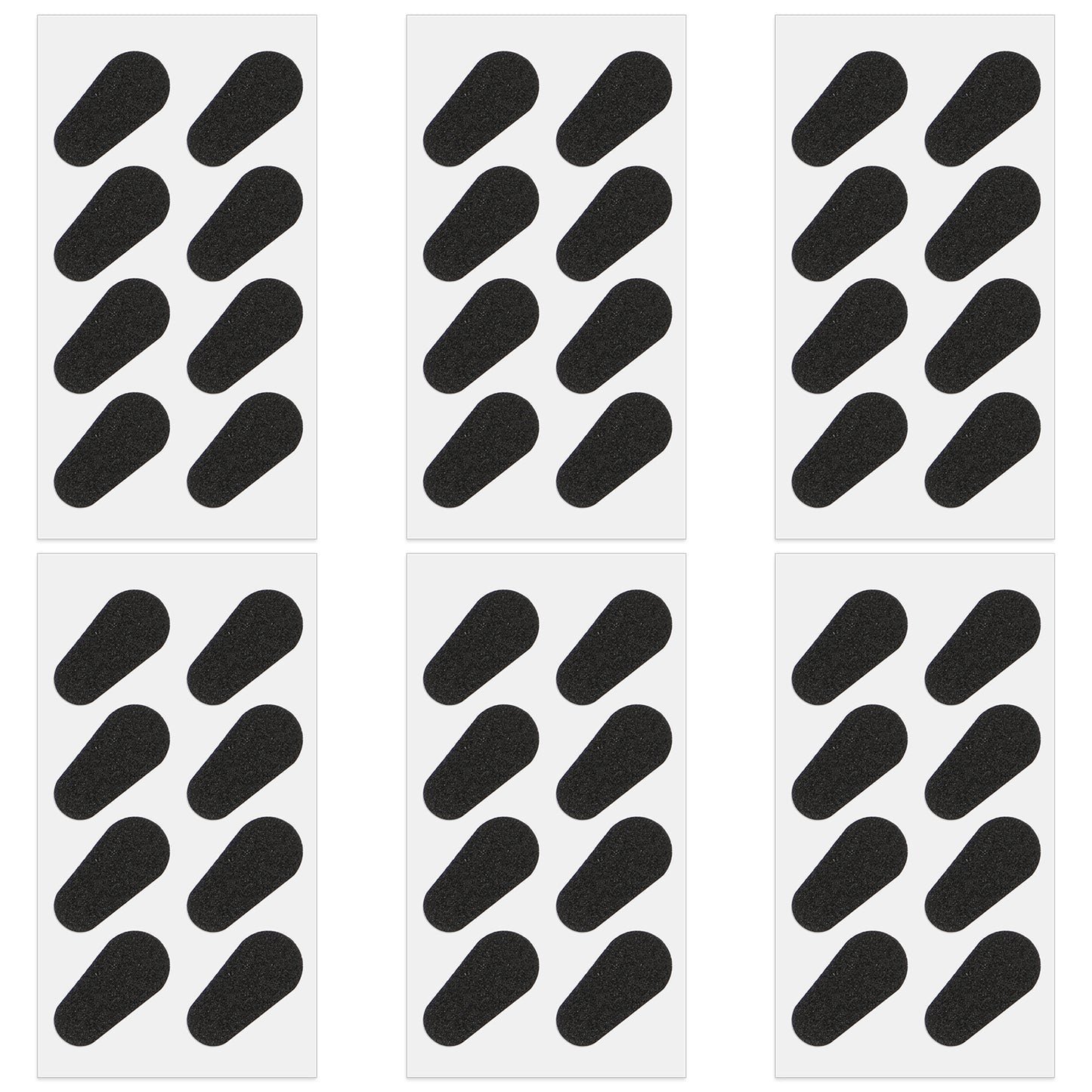 Bewudy 24pairs Eyeglass Nose Pads, Soft Silicone Adhesive Air Chamber Glasses Nose Pads, 1.5mm Thickness Adhesive Slip Glasses Nose Grips with Air Bag for Sunglasses Eyeglasses Reading Glasses
