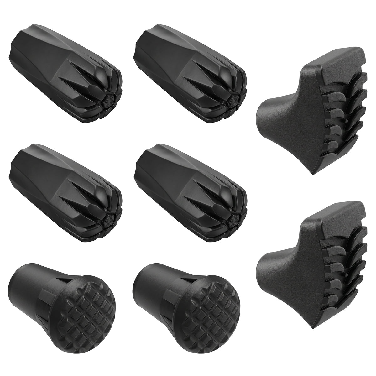 Yuanchu 8Pcs Trekking Pole Tips, Rubber Feet Replacements
