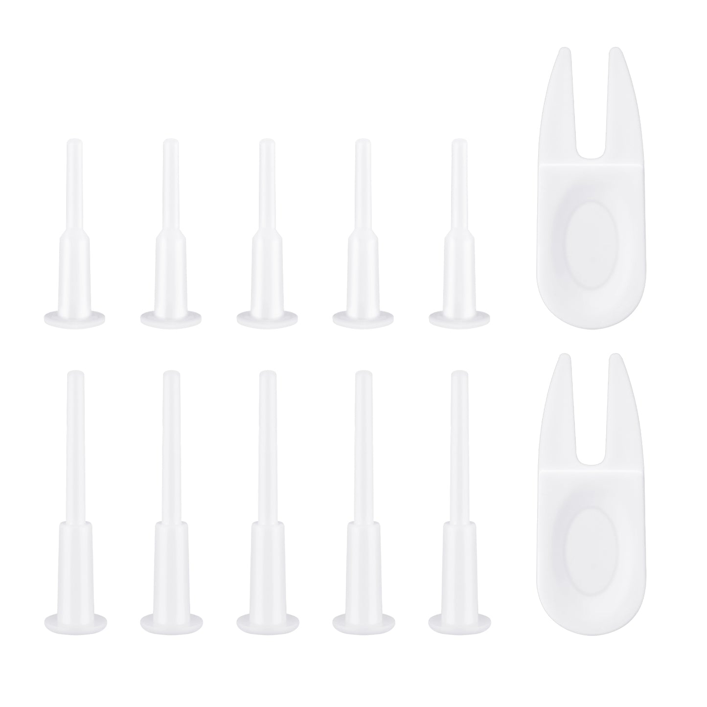 JIYIN 12 Pcs Exercise Ball Plug Replacement Kit, Yoga Ball Fitness Exercise Ball Air Stopper Plug Pin Adapter Kit, Exercise Ball Plug Replacement Kit for Fitness Exercise Ball Inflatable Bed Pool