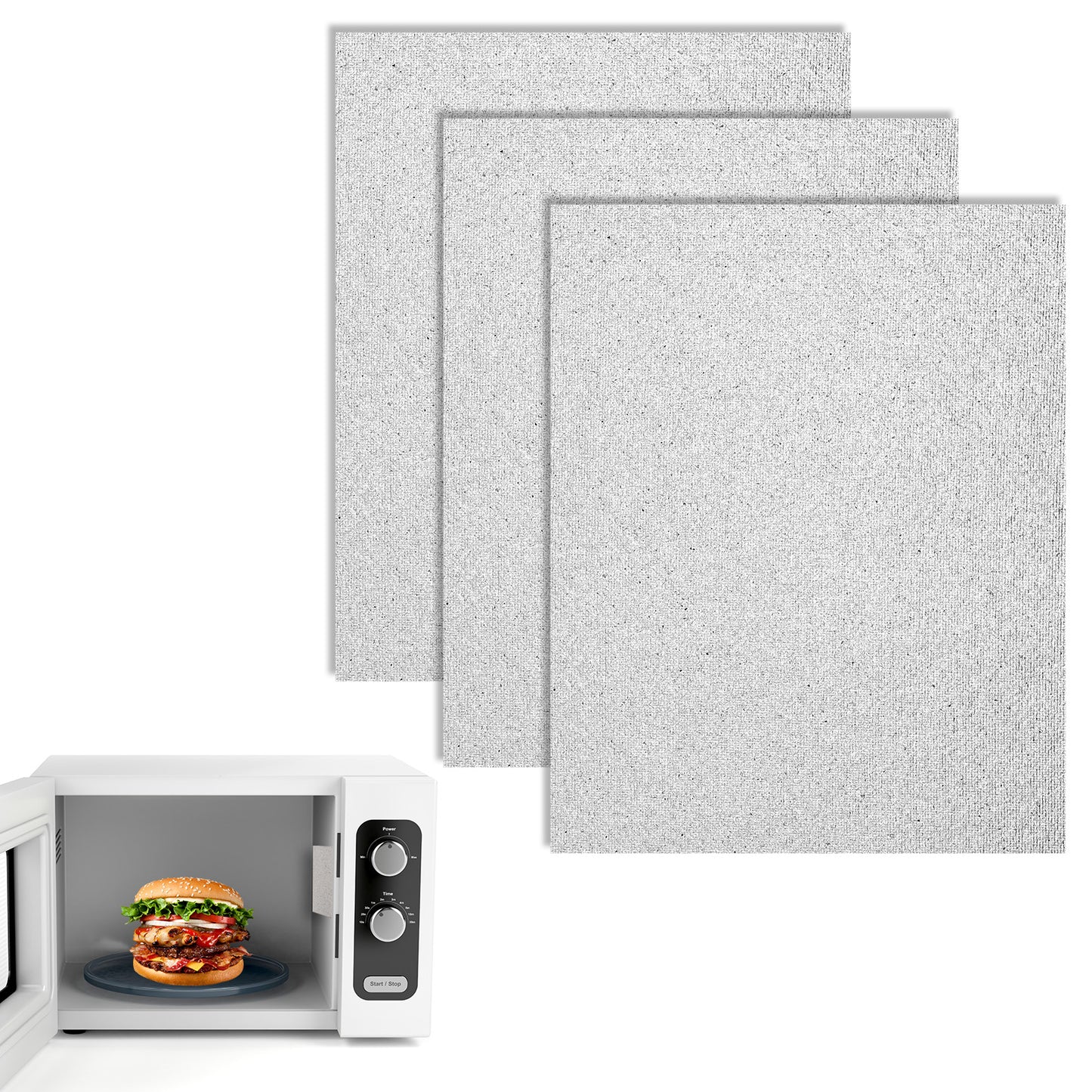 simarro 3 PCS Waveguide Cover Mica Plates Sheets Replacement, Universal Mica Sheet for Microwave Free Cutting for Compatible with microwaves Repairing Part(150 X 120mm)