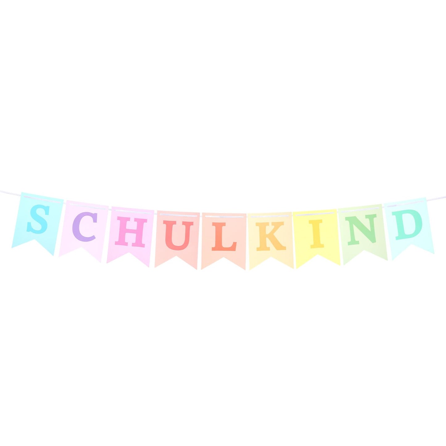 Yuanchu School Child Garland for School Decoration, Girls and Boys, Pastel Paper Banner, Hanging Decoration for First Day of School and First Day of School Celebration