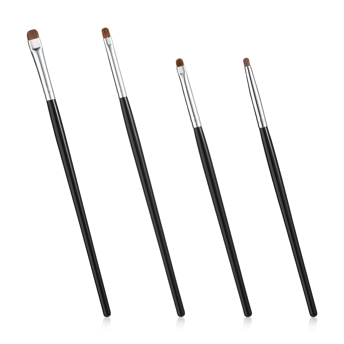 GEEHUA 4Pcs Mini Eyeliner Brushes, Smudge Brush Eyeshadow Brushes Eyeliner Makeup Tools for Women Precision Eyeshadow Makeup Beauty Cosmetic Application