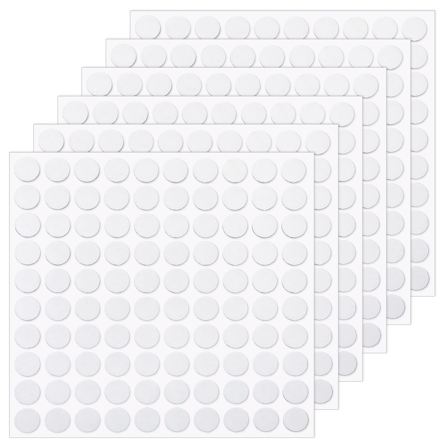 DOPENSPI 600PCS Double Sided Adhesive Dot, 10mm Round Transparent Sticky Dots Removable Balloon Sticky Dot Multipurpose Tape for DIY Art Balloon Home Party Decorations