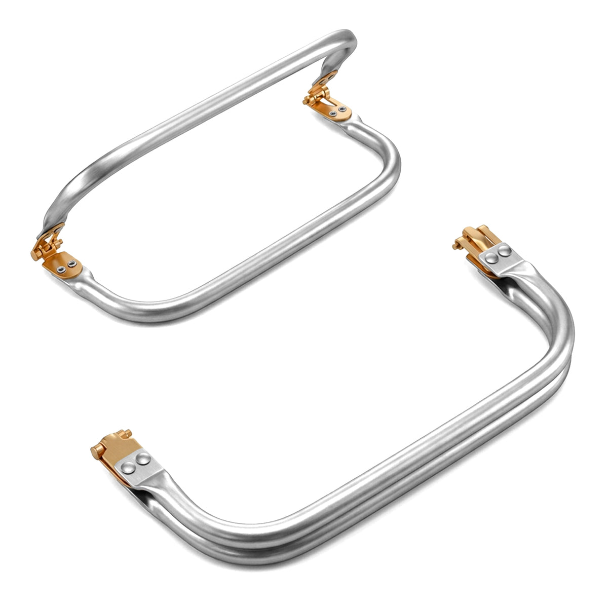 DOPENSPI Metal Purse Frame 8" &10"Clutch Clasp Frame Rectangle Lock Frames