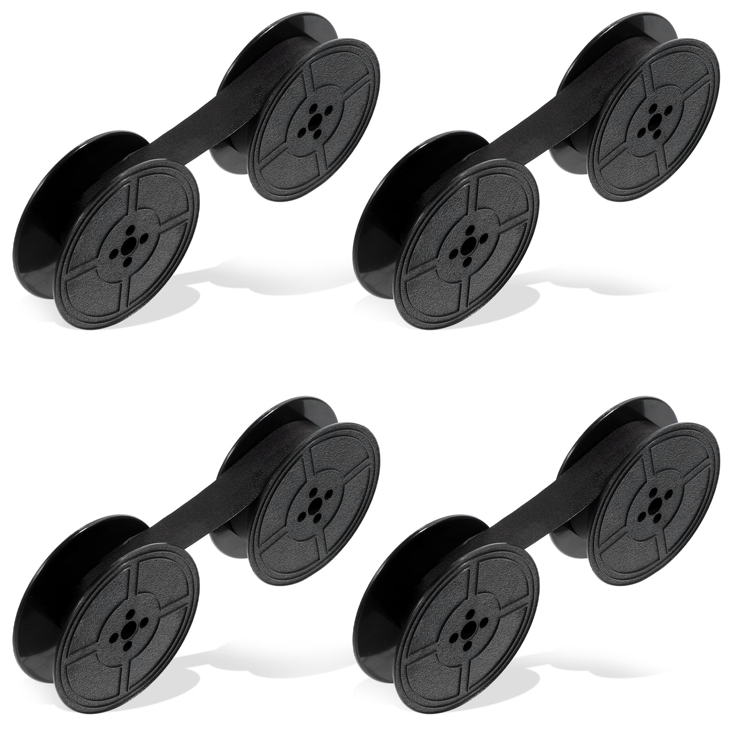 Giantree 4 PCS Universal Typewriter Ribbon Twin Spool Replacement, Typewriter Ribbon Ink Ribbons for Most Typewriters(Black)