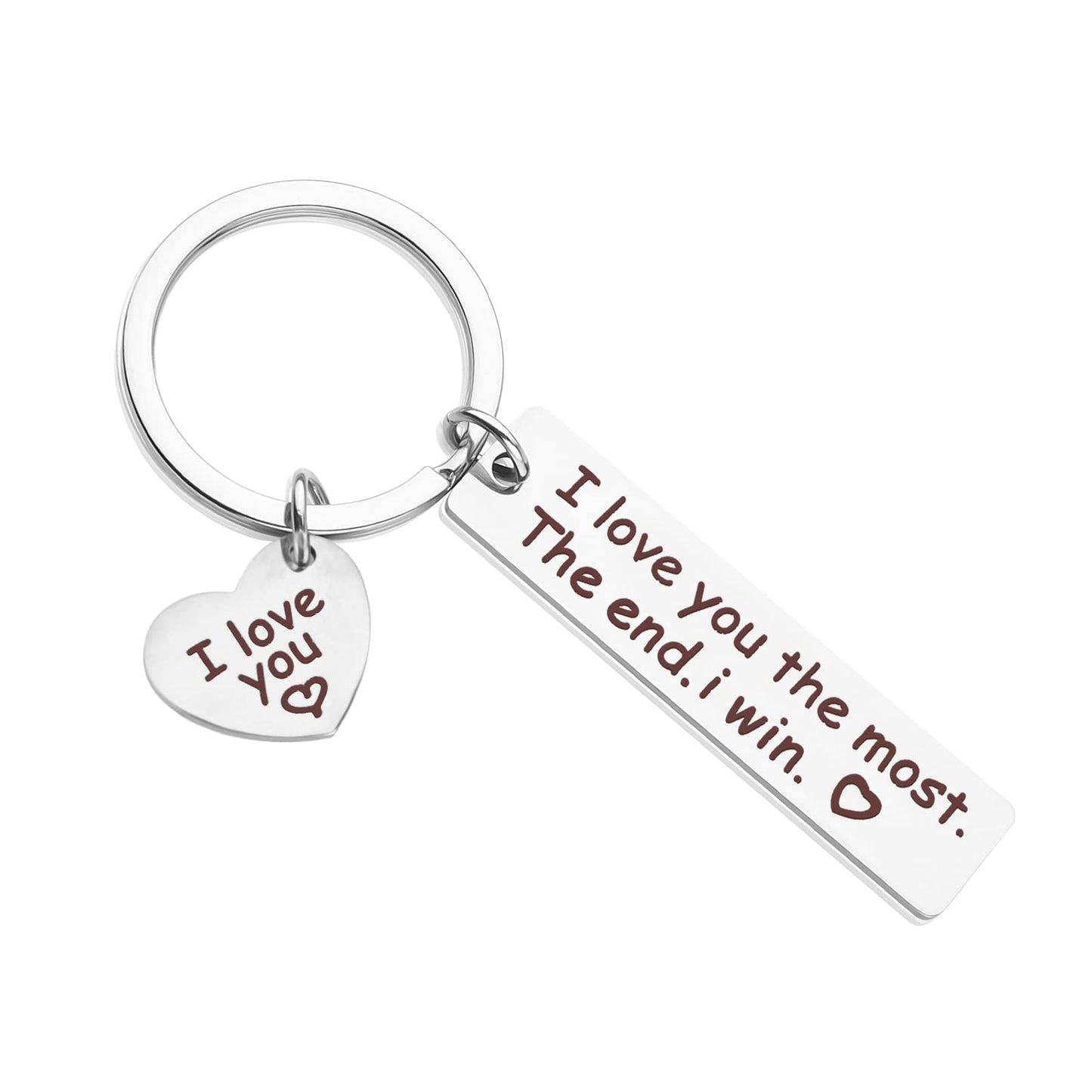 Molain I Love You Keychain, Couple Keychain Lovely Keyring Gifts For Boyfriend Girlfriend Husband Wife Wedding Birthday Gifts
