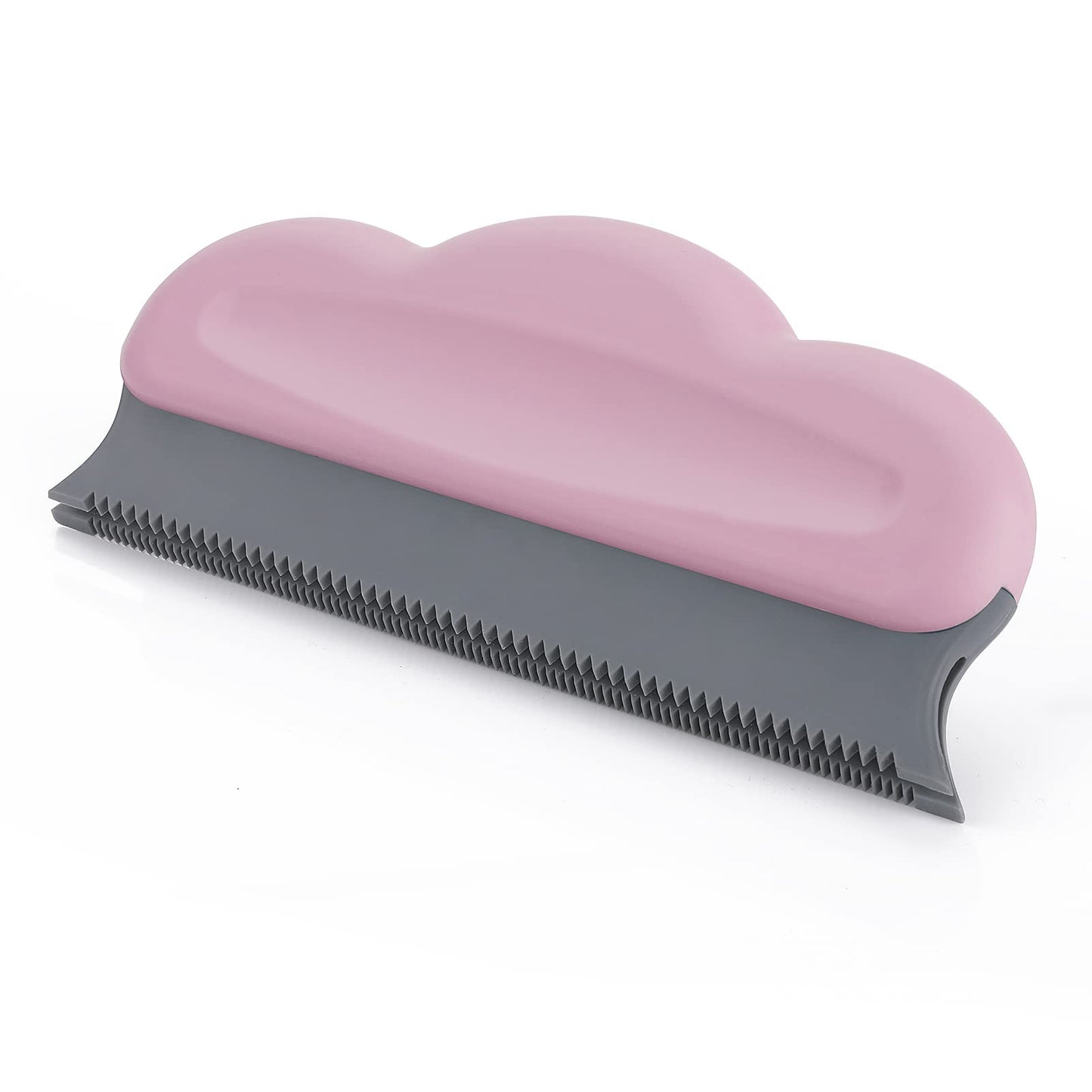 TIESOME Pet Hair Remover Brush for Couch, Reusable Portable Pet Hair Detailer Dog Cat Hair Removal Tool Mini Rubber Brush with Soft Edges Avoid Damaging Fabric for Fluffy Carpet Bedroom Rug(Pink)