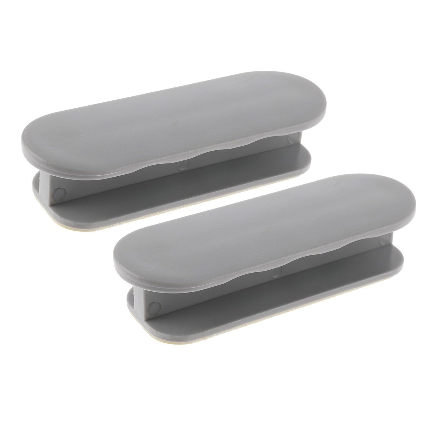 simarro Pack of 2 Balcony Door Handles, Self-Adhesive Door Handles Cabinet Handles Patio Door Handles Cupboard Handle Plastic Furniture Handle for Doors and Windows, Drawers, Cabinet Doors (Grey)