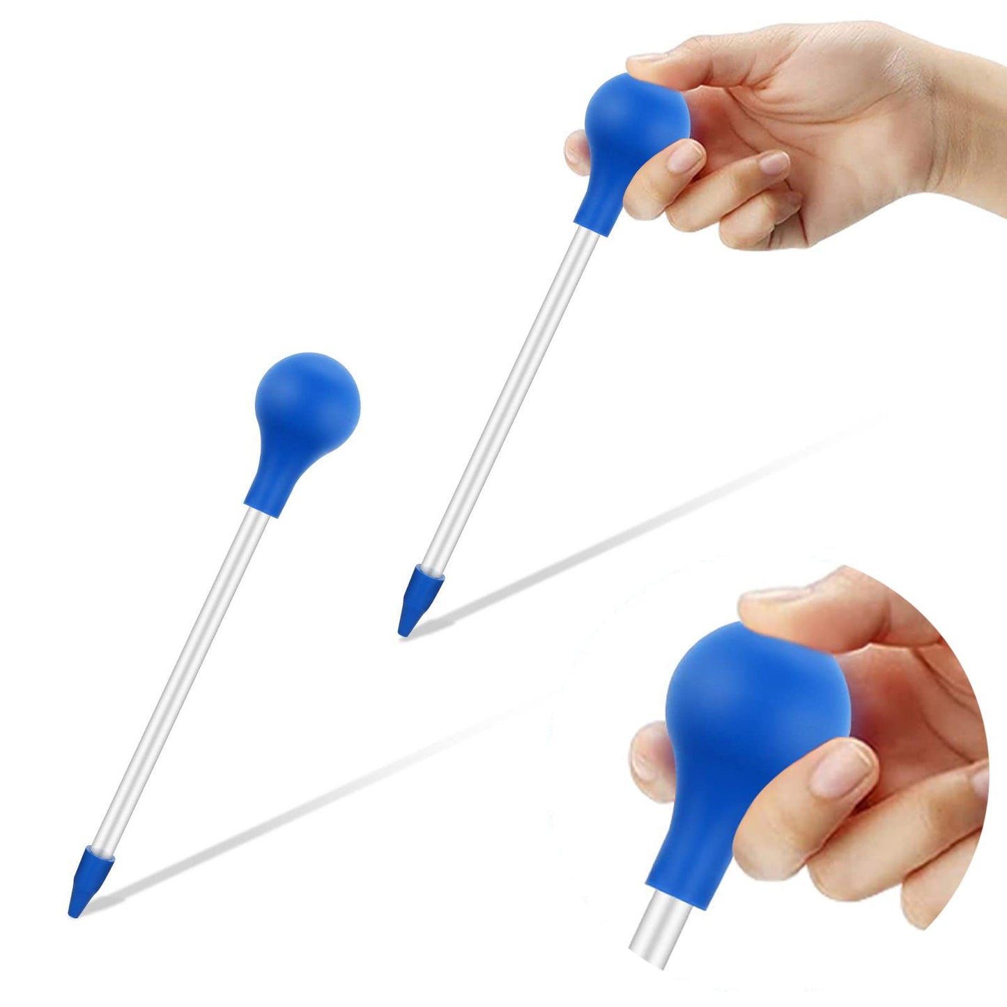 cobee Coral Feeder, 2 Pcs Acrylic Marine Fish Reef Feeding Tube, Acrylic Marine Fish Reef Feeding Tube, 20cm Coral Food Tool for Most Aquarium Organisms Feeding Reef Anemones Brine Shrimp(Blue)