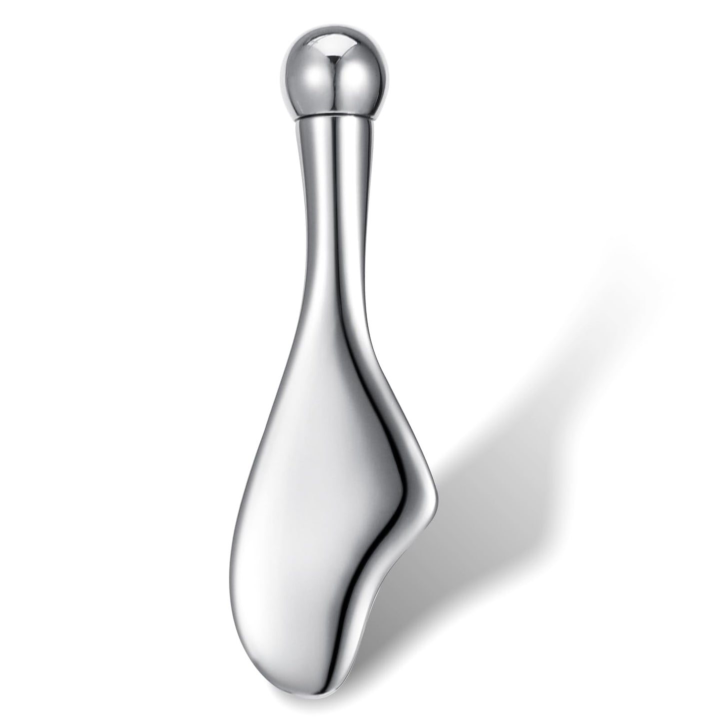WJIAAA Stainless Steel Gua Sha, 2 in 1 Massage Eye Roller Gua Sha Stone Face Scraper Beauty Tool Guasha Scraping Massage Tool Face Roller Eyes for Defined Contours and Firm Skin