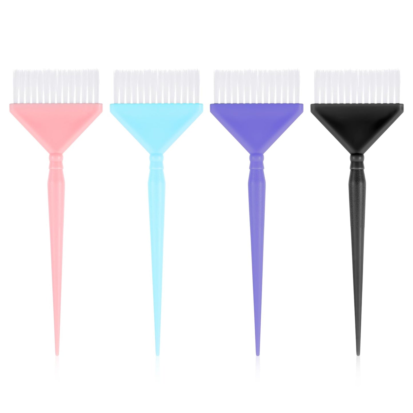Yuanchu Hair Colour Brush, 4 Pieces Hair Dye Brush, Hairdresser Brush, Professional Hair Dyeing Set, DIY Highlights, Salon Tool Accessories, Colour Brush for Colouring Your Own Hair Hair Dye