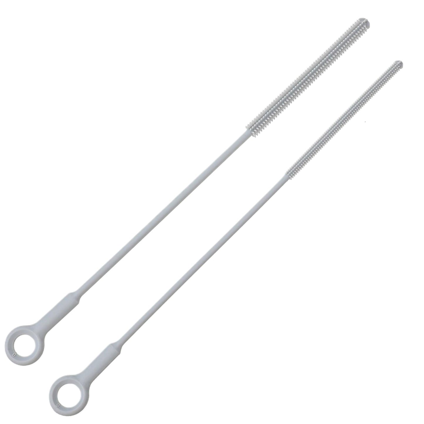 HJZHII Pack of 4 Silicone Straw Brush, 6 mm 8 mm Straw Cleaning Brush with Hanger, Reusable Straws, Straw Cleaner Brush, Cleaning Brushes, Bottle Brush, Thin Straw Brushes