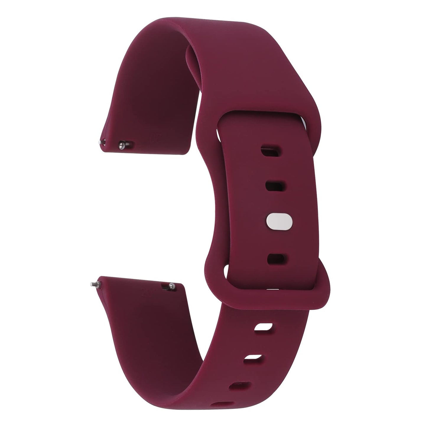 cobee Silicone Rubber Watch Bands, Quick Release, Sports Watch Replacement Straps, Universal Soft Silicone Wristbands Compatible with 20mm for Men Women(Wine Red)