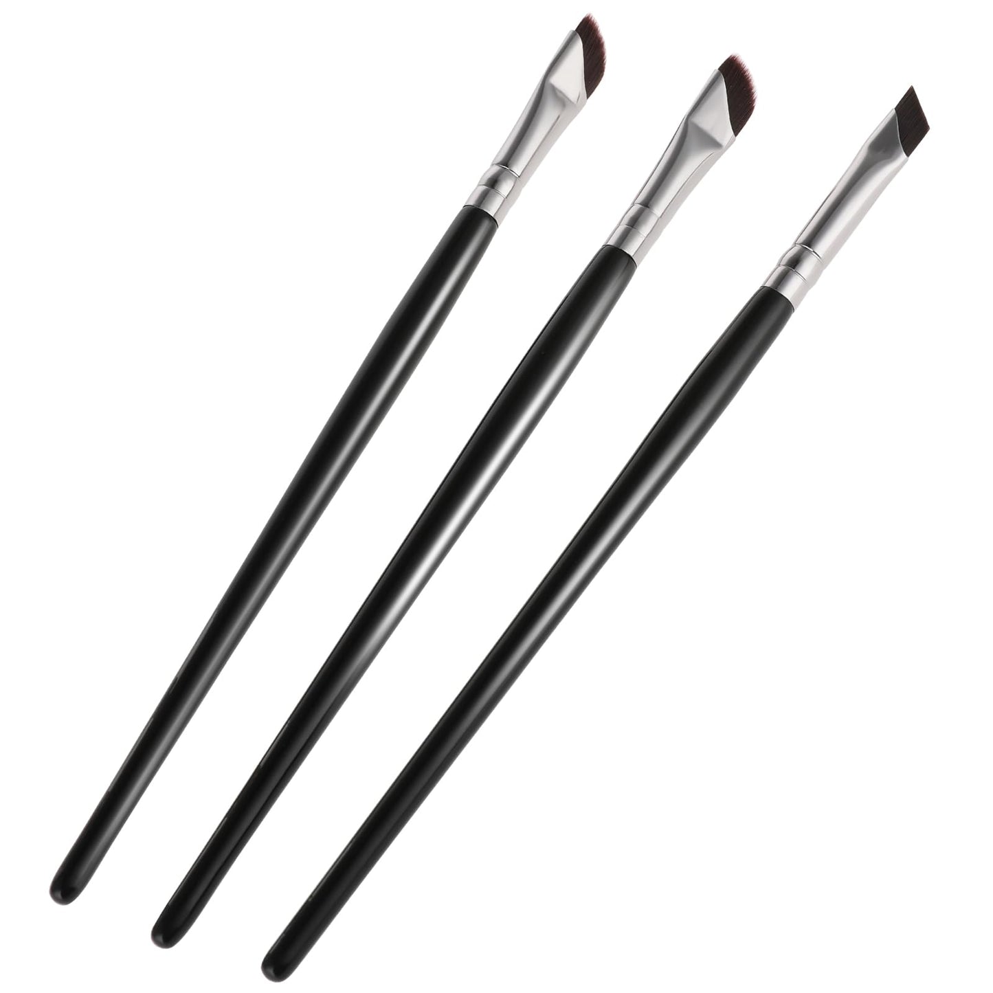 TIESOME 3Pcs Eyeliner Brush Set, Upgraded Sickle Eyeliner Brush Angled Eyeliner Brush Eyebrow Concealer Brush for Precision Eye Liner Brows Makeup Brush