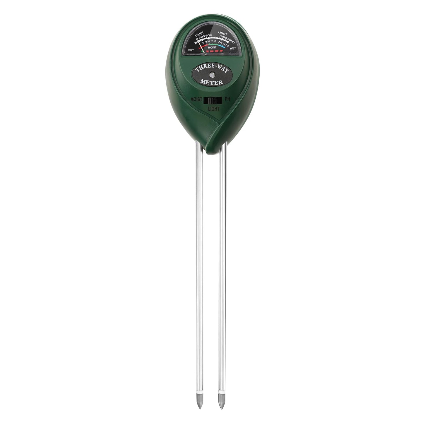 TIESOME Soil Moisture Meter, Indoor & Outdoor Moisture/PH Value/Sunlight 3-in-1 Plant Moisture Meter for Soil Hygrometer Sensor Soil Moisture Testing Tool for Potted Plants Garden Farm Lawn Houseplant