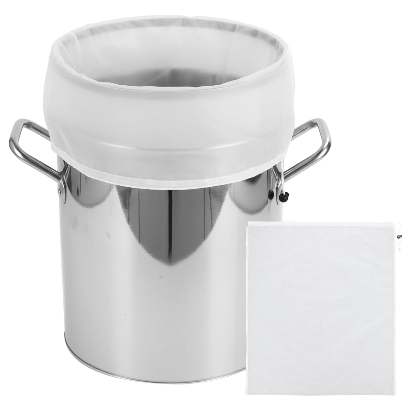 WJIAAA Filter Brew Bag, Filter Brew Bag Extra Large 56 x 66 cm for Fruit Cider Apple Grape Wine Press Drawstring Straining Brew in a Bag