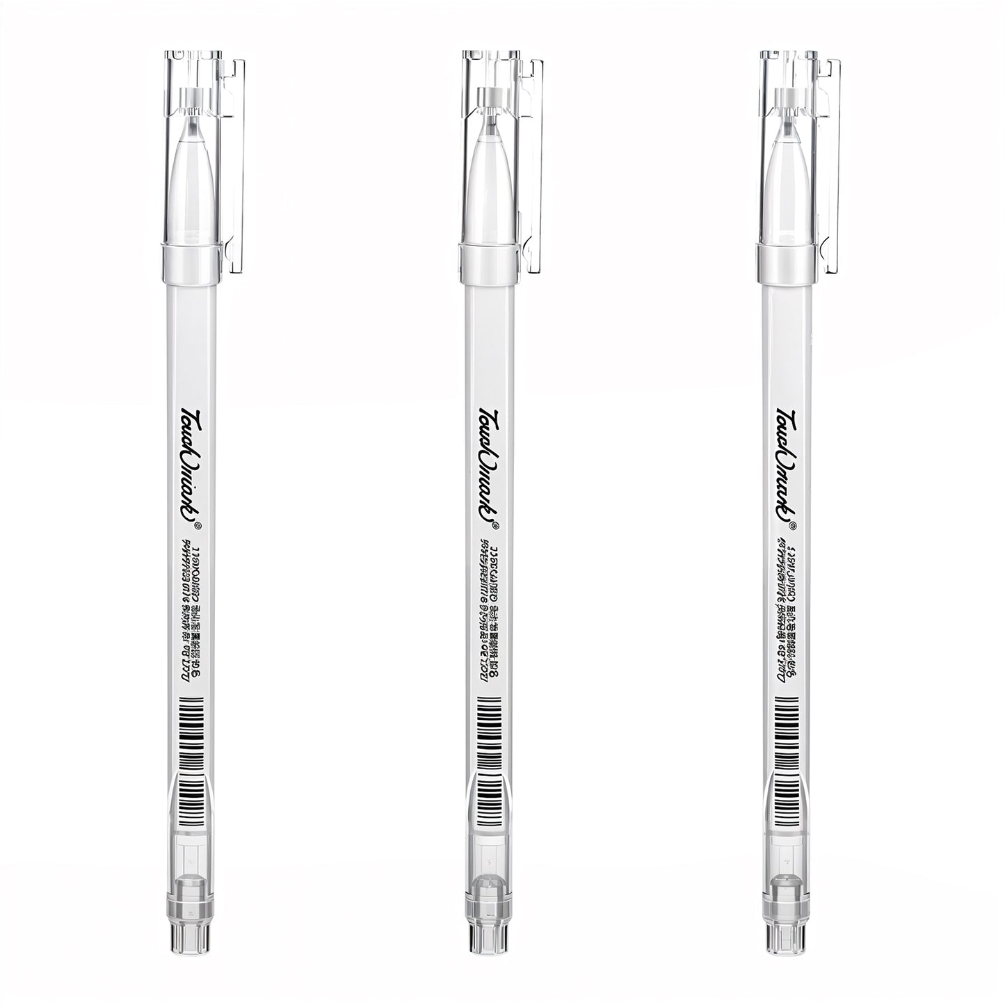 Yuanchu White Gel Pens, 3 Pack 1.0mm White Ink Pen for Art White Gel Pens for Black Paper White Pens White Drawing Pens White Gel Pens for Artists Sketching Illustration Card Making Coloring