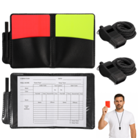 SULIKJHUI 2PCS Referee Cards Set, Soccer Referee Kit