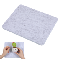 TIESOME Needle Felting Pad, 8×10 Inch Grey Hick Needle Felting Mat Portable Felted Ironing Board for Any Wool Felting Supplies Sewing
