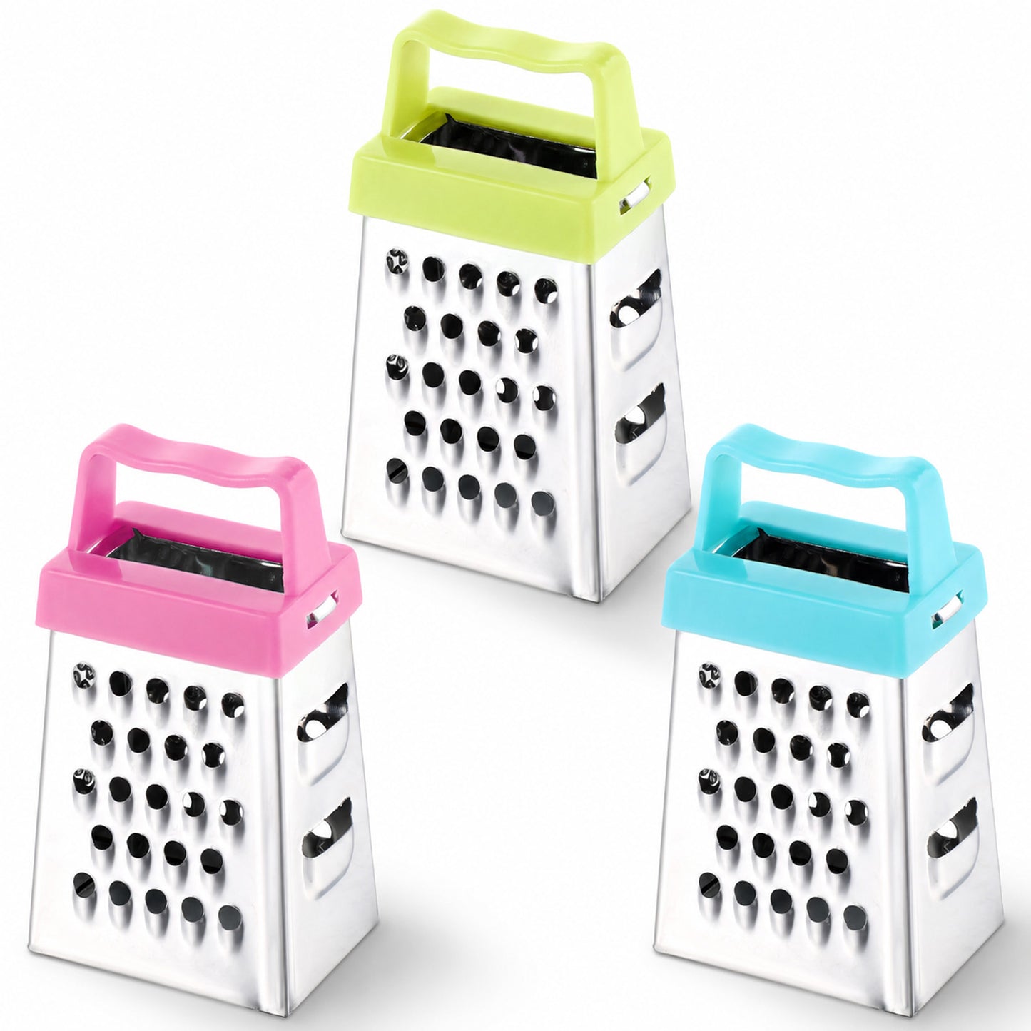 GEEHUA 3PCS Mini Grater, Stainless Steel Small Cheese Grater