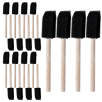 Giantree 20Pcs Foam Paint Brushes, Sponge Paint Brush,1 Inch Paint Brush for Painting, Wooden Handles Foam Brushes for Staining DIY Craft Project Varnishes, Foam Brush Ideal for Painting and Cleaning