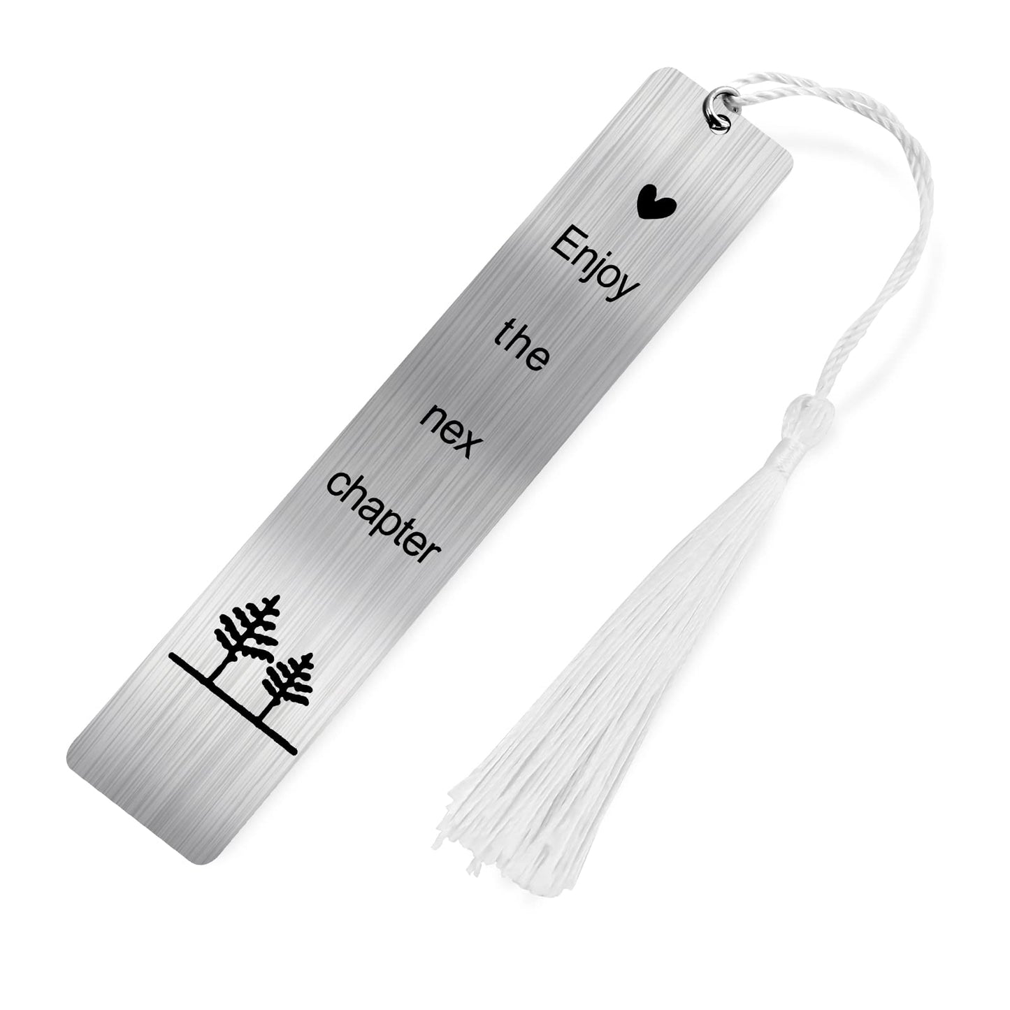 cobee Inspirational Bookmark, Cute Bookmarks for Book Lovers Metal Bookmark with Chain for Women Men Bookmark Teacher Coworker Colleagues Employee(Style B)