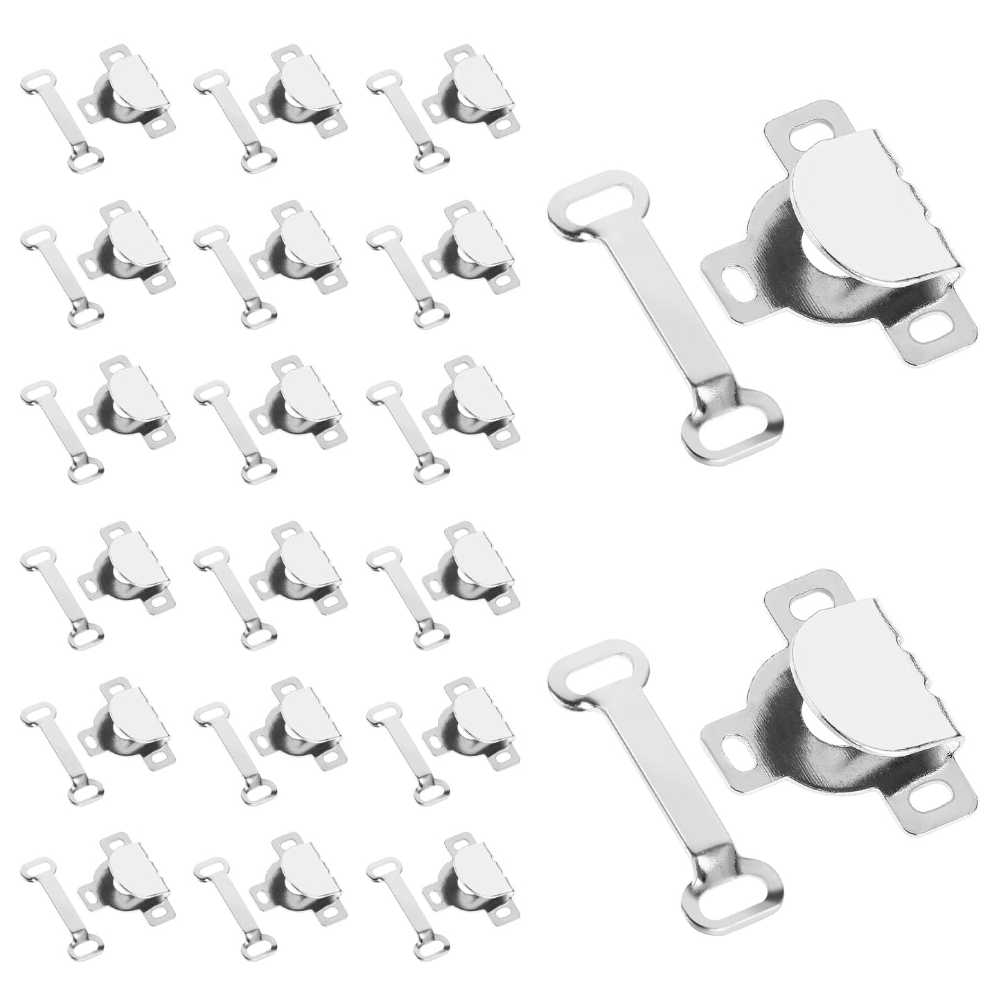 Molain Sewing Hooks and Eyes Closure Set for Trousers Skirt Dress Pants Sewing, Hook and Eye Closures for Clothing Sewing, Sewing Hook and Bar Fasteners for DIY Crafting(20)