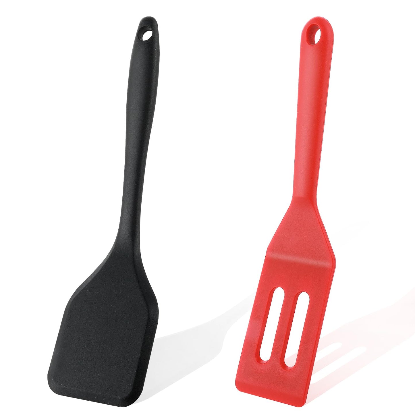 cobee 2 Pieces Mini Brownie Serving Spatula Set, Flexible Nonstick Brownie Silicone Tiny Spatula Heat-Resistant Spatula Mini Silicone Spatula for Flip Egg in Small Frying Pan Cookie Batter Lemon