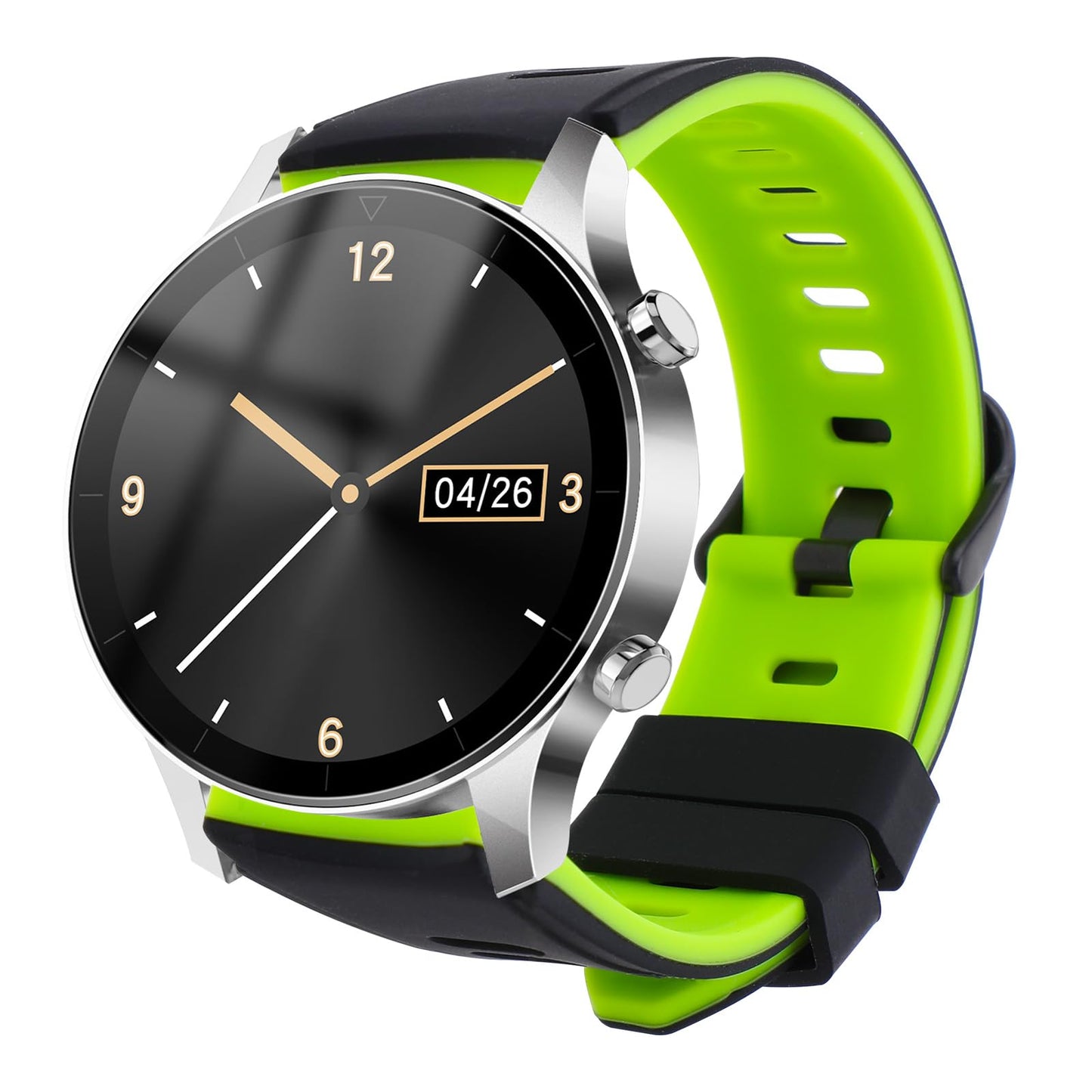 Bewudy Silicone Watch Bands, Quick Release Waterproof Soft Rubber Replacement Straps 20mm Smart Watch Straps Sport Watchbands Wrist Straps for Men Women (20mm, Green)