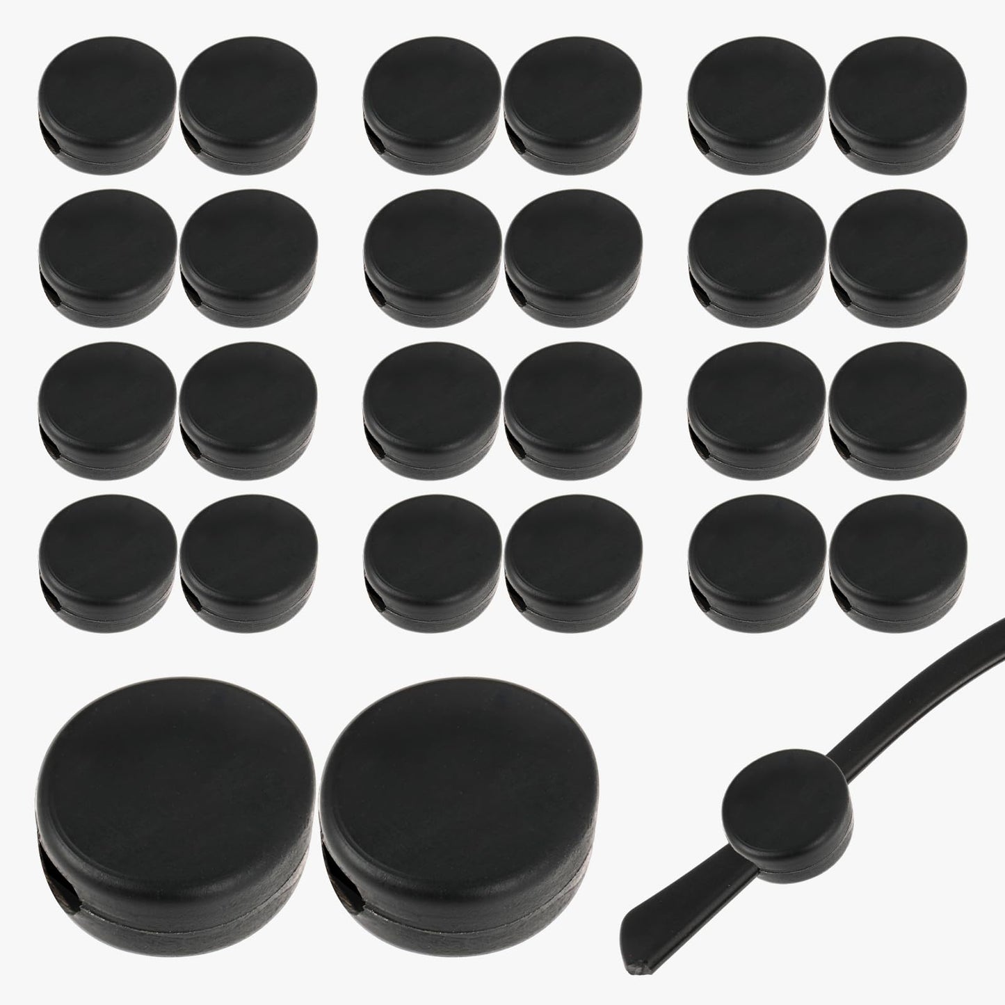 Bewudy 12 Pairs Anti Slip Glasses Ear Grips, Round Eyeglasses Temple Grips Retainer Stop Glasses Slipping Down Nose, Anti-Slip Glasses Ear Hook Grip for Sunglasses and Glasses(Black)