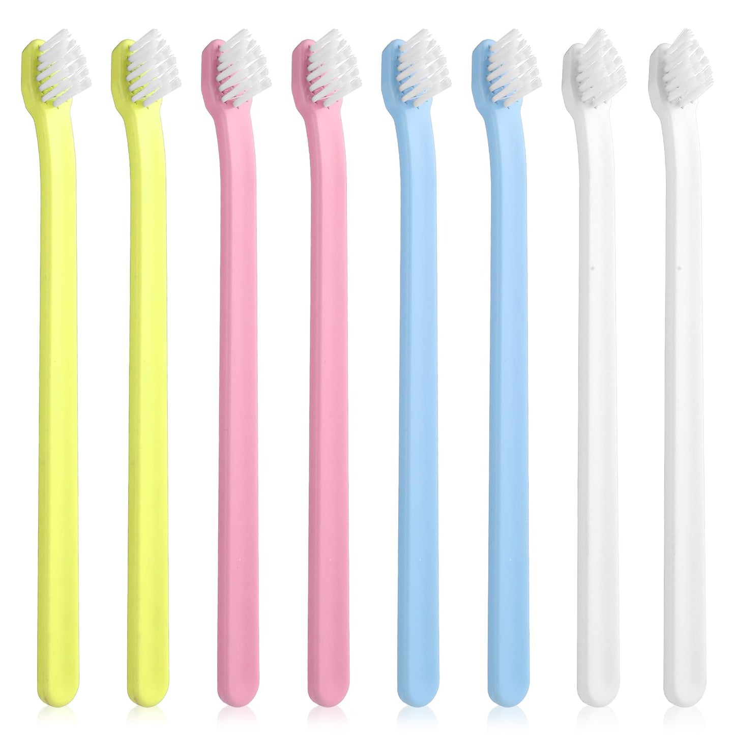 WJIAAA Pack of 8 Dog Toothbrushes, Soft Dog Toothbrush for Small Dogs, Cats, Puppies, Mini, Portable, Travel-friendly and Easy to Use for Puppies