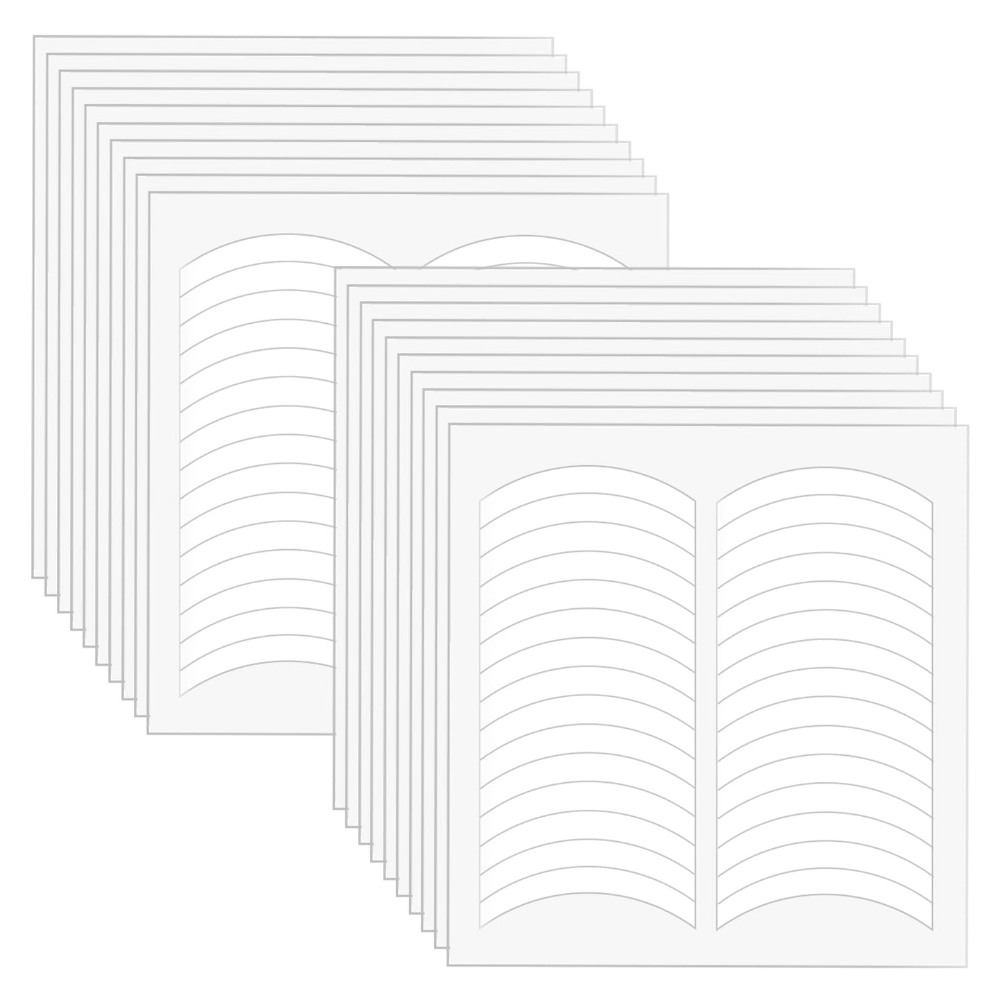 Giantree 50 Sheets French Manicure Nail Stickers, French Nail Tips Guides Self-Adhesive French Nail Sticker Tips White Half Moon Shaped Nail Line Guide Decals for DIY Decoration Stencil Tool(1500Pcs)