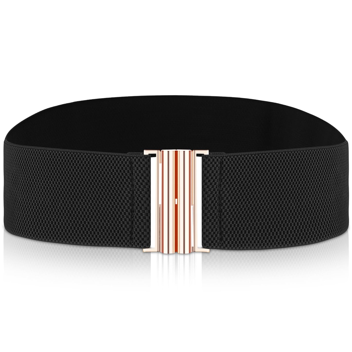 WJIAAA Wide Elastic Belt for Women, Waist Belt, Stretchy Waist Belt with Vintage Buckle, Adjustable Waistband for Dresses
