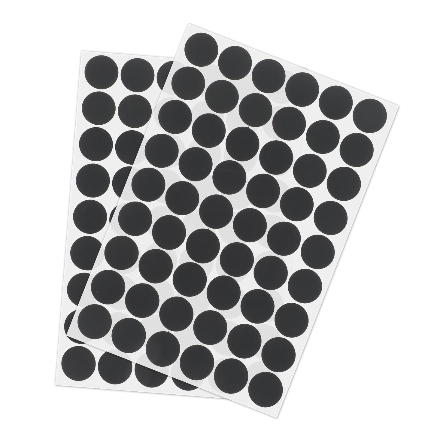 Giantree 108 Pcs Self-Adhesive Screw Hole Stickers, Black Screw Covers Caps Sticker Waterproof Screw Cap Covers PVC Dustproof Cover Caps for Wall Cabinets Bookcase Desk Screws Furniture Repairing