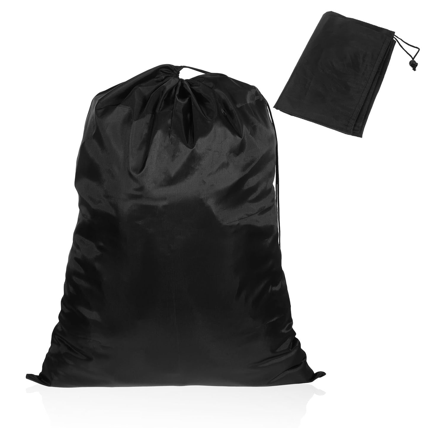 Giantree 2 Pcs Travel Laundry Bag for Dirty Clothes, 24" x 32" Large Laundry Bag Drawstring Organizer Bag Resistant Washable Laundry Bag for Home Camp College Dorm Organization(Single Drawstring)