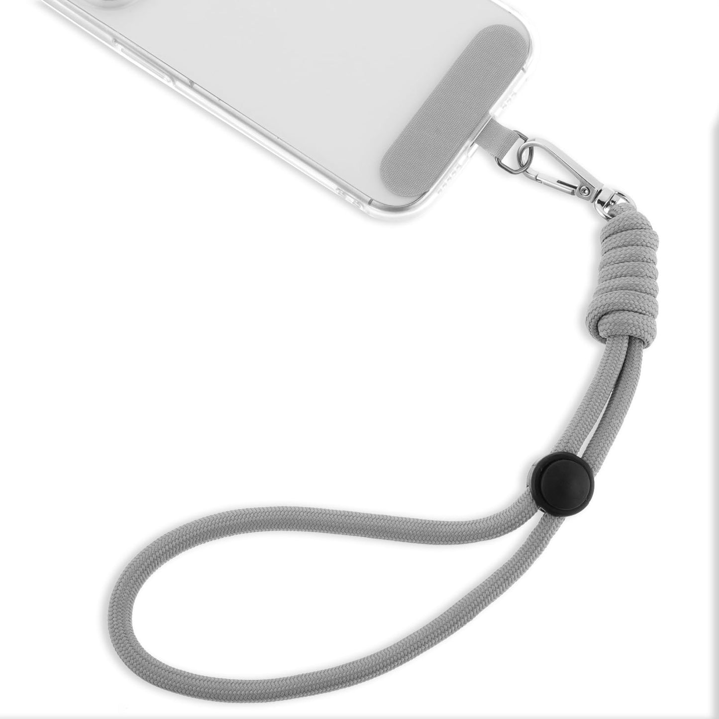 Amabro Hand Wrist Strap Lanyard, Adjustable Wristband Lanyard for Most Smart Phone, Anti Lost Wristlet Tether Tab with Ultra Thin Patch for Wallet Keychain Camera(Dark Gray)